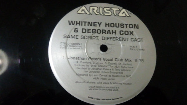 Whitney Houston & Deborah Cox - Same Script, Different Cast (2x12"")