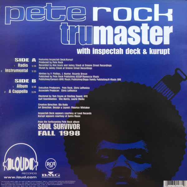 Pete Rock With Inspectah Deck & Kurupt - Tru Master (12"", Single)