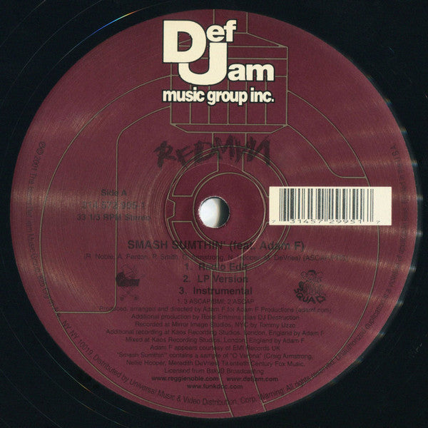 Redman - Smash Sumthin' (12"", Single)