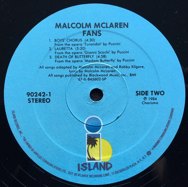 Malcolm McLaren - Fans (LP, Album, Spe)