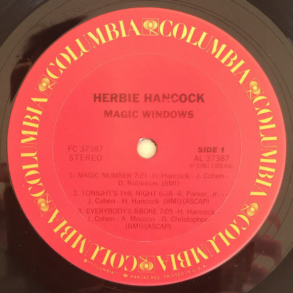 Herbie Hancock - Magic Windows (LP, Album, Pit)