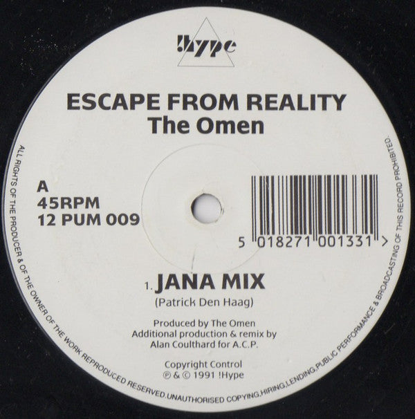 The Omen (3) - Escape From Reality (12"")