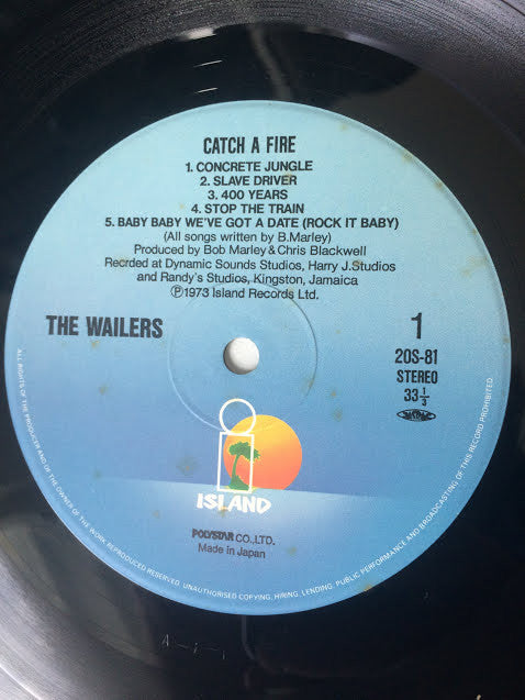 The Wailers - Catch A Fire (LP, Album, RE)