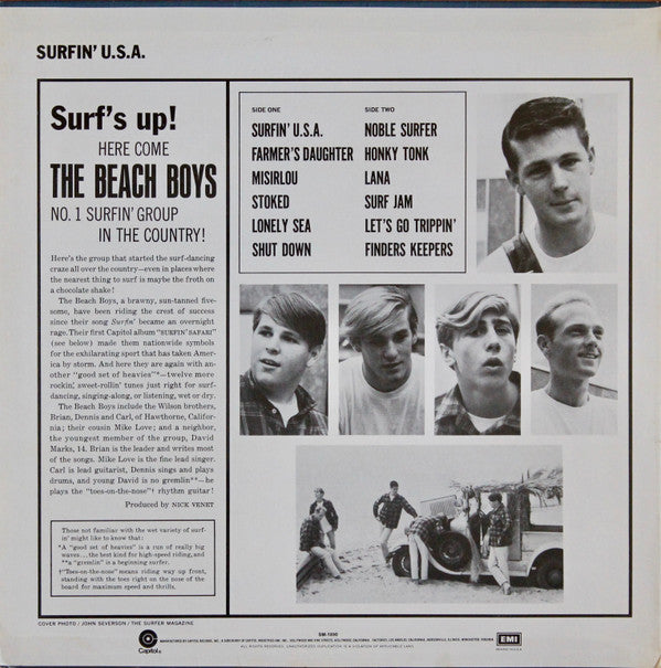 The Beach Boys - Surfin' USA (LP, Album, RE, Los)