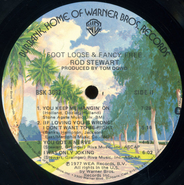 Rod Stewart - Foot Loose & Fancy Free (LP, Album, Jac)