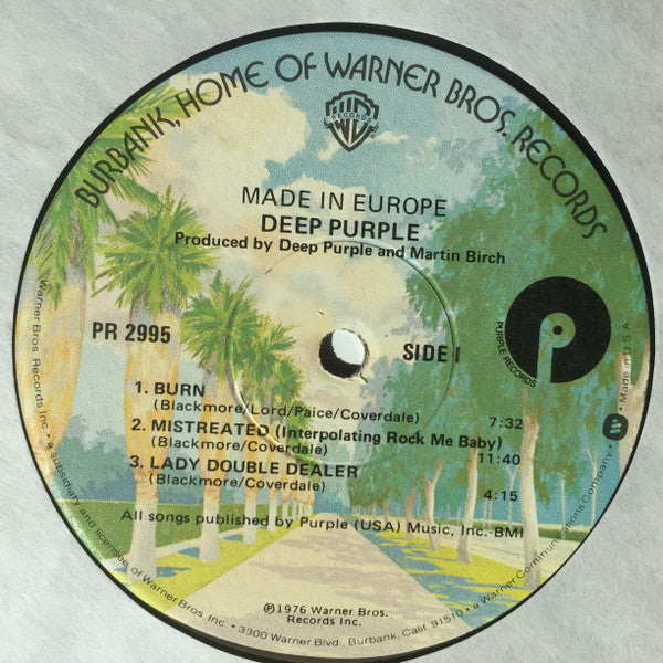 Deep Purple - Made In Europe (LP, Album, Win)