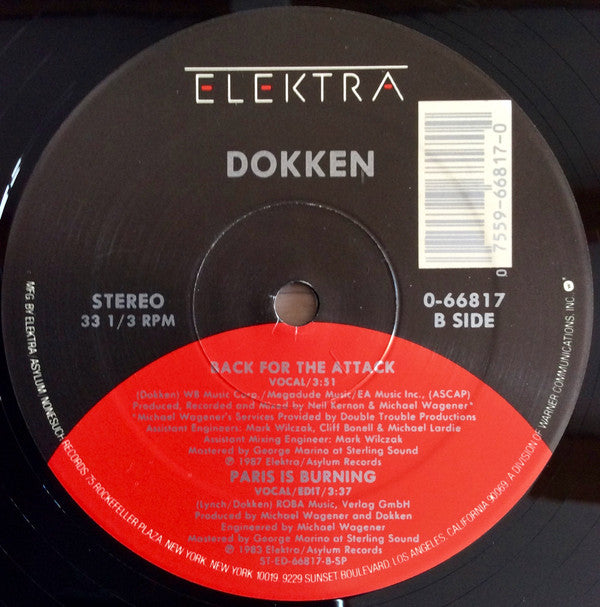 Dokken - Dream Warriors (Theme From A Nightmare On Elm Street 3)(12")