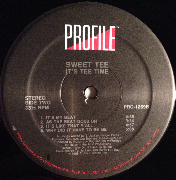 Sweet Tee - It's Tee Time (LP, Album)