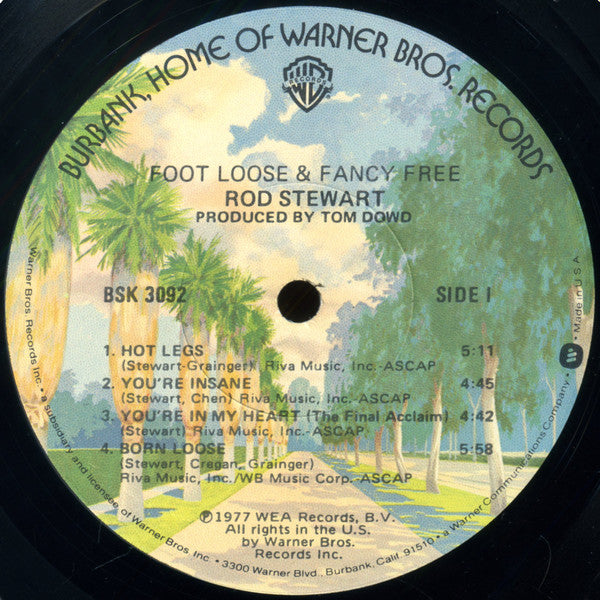 Rod Stewart - Foot Loose & Fancy Free (LP, Album, Jac)