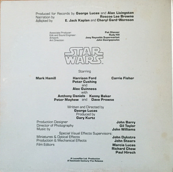 The Original Star Wars Cast - The Story Of Star Wars(LP, Album, San)