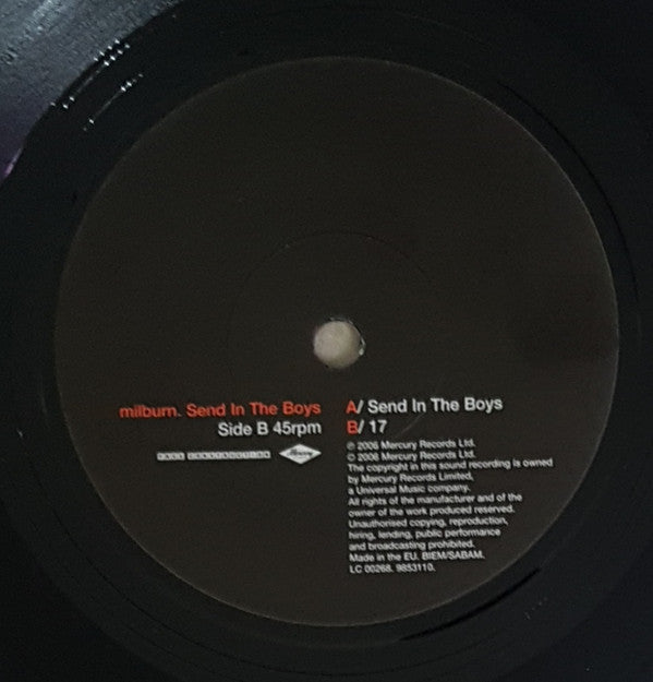 Milburn - Send In The Boys (7"", Single, Ltd, Num)