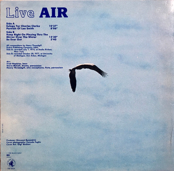 Air (4) - Live Air (LP, Album)