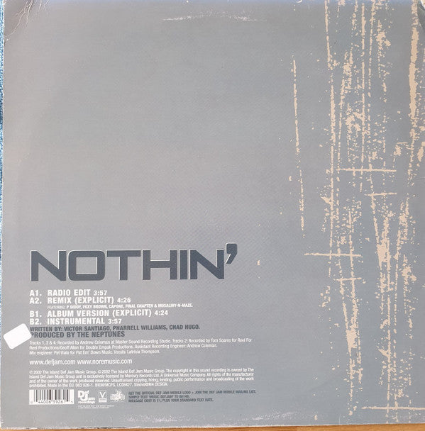 N.O.R.E. - Nothin' (12"")