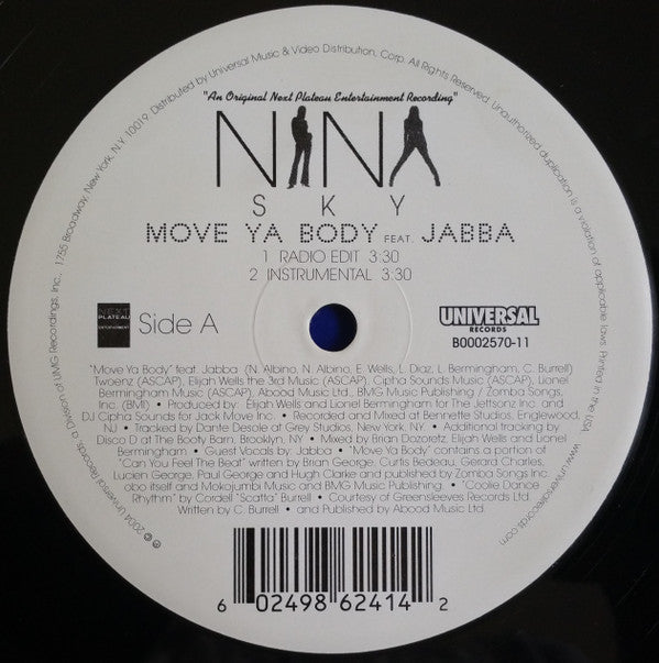 Nina Sky - Move Ya Body / In A Dream (12"")