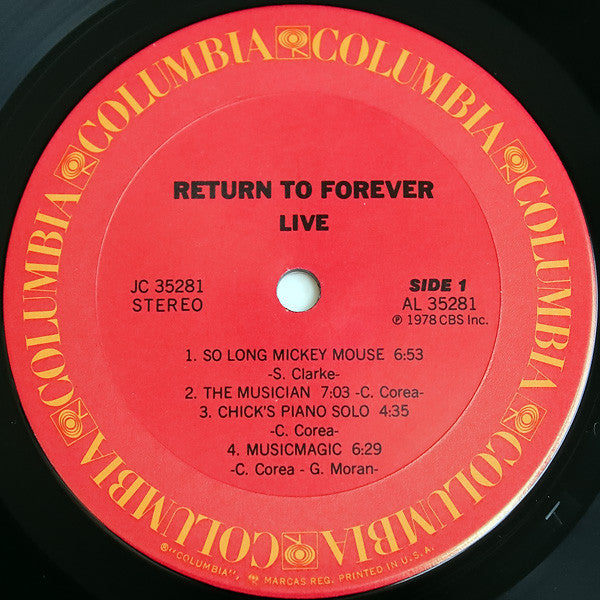 Return To Forever - Live (LP, Album)