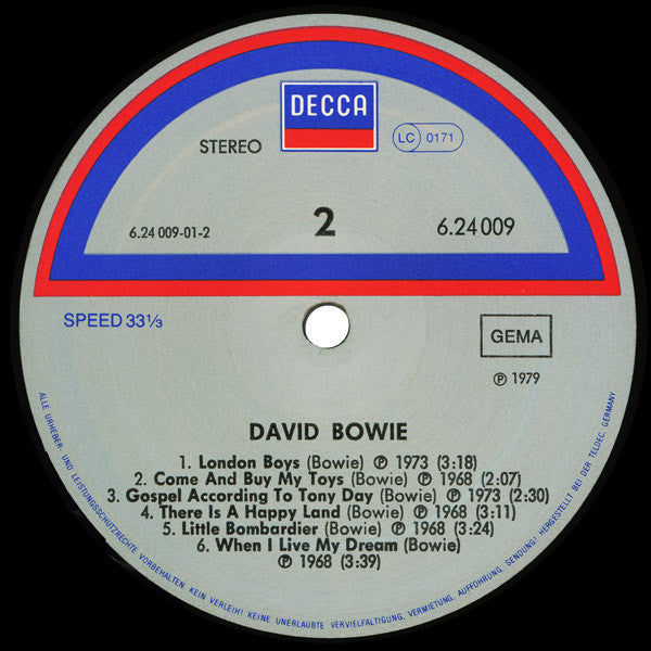 David Bowie - David Bowie (LP, Comp, RP)