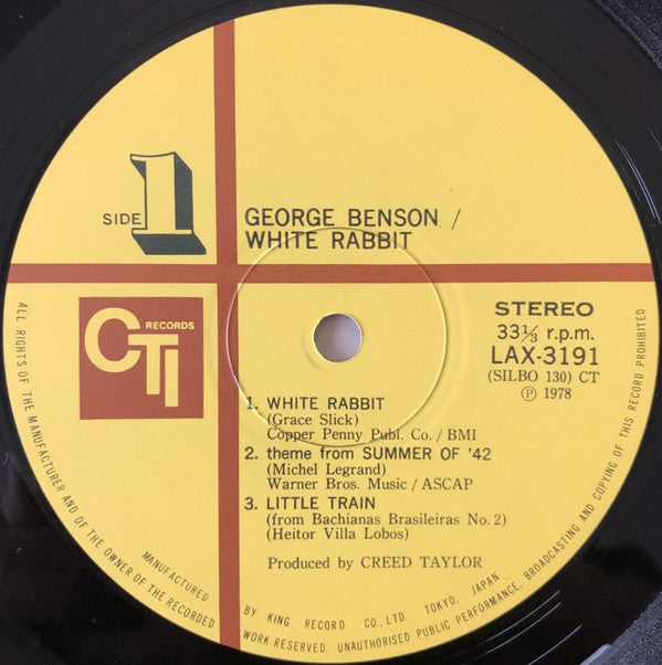 George Benson - White Rabbit (LP, Album, Ltd, RE)