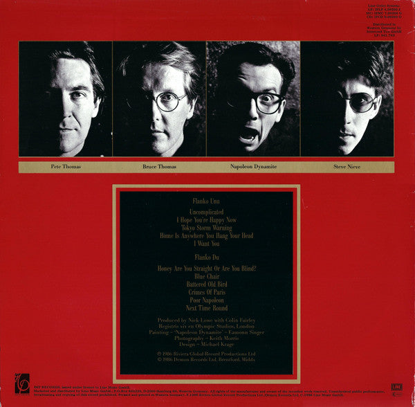 Elvis Costello & The Attractions - Blood & Chocolate (LP, Album, Whi)