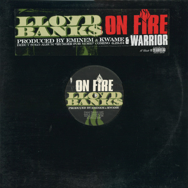 Lloyd Banks - On Fire / Warrior (12"", Promo)
