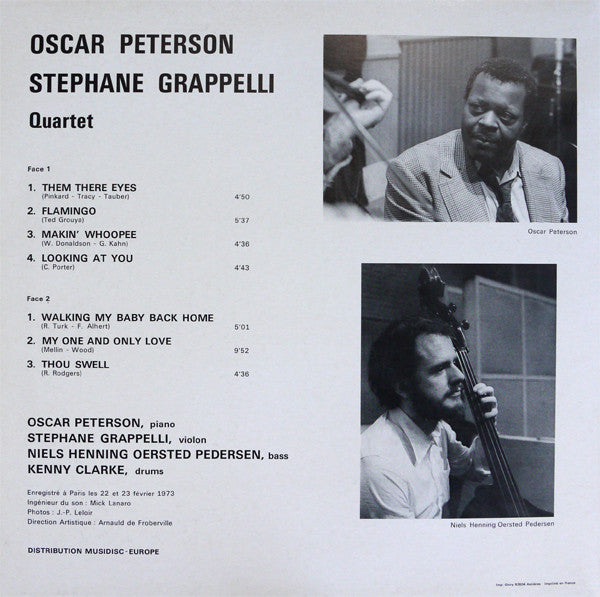 Oscar Peterson - Stéphane Grappelli Quartet - Oscar Peterson - Stép...