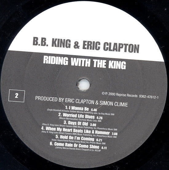 B.B. King & Eric Clapton - Riding With The King (LP, Album)