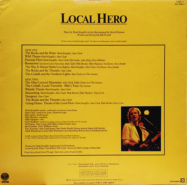 Mark Knopfler - Local Hero (LP, Album, Non)