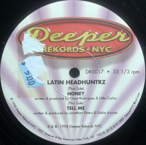 Latin Headhuntrz - Tell Me / Honey (12"")