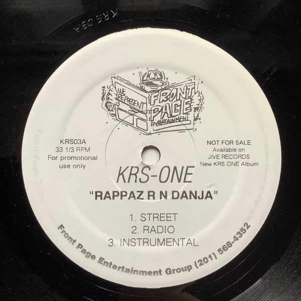 KRS-One - Rappaz R N Dainja (12"", Promo)
