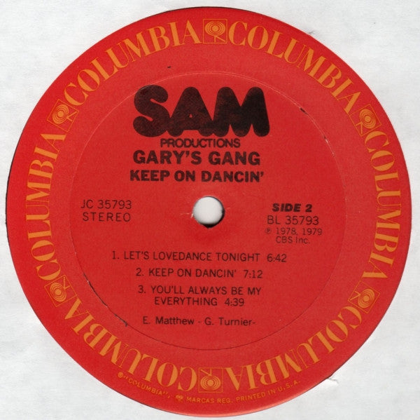 Gary's Gang - Keep On Dancin' (LP, Album)