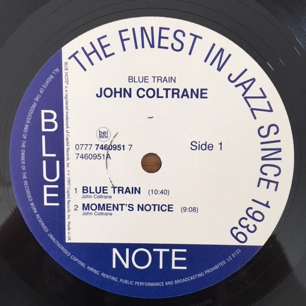 John Coltrane - Blue Train (LP, Album, RE, 180)