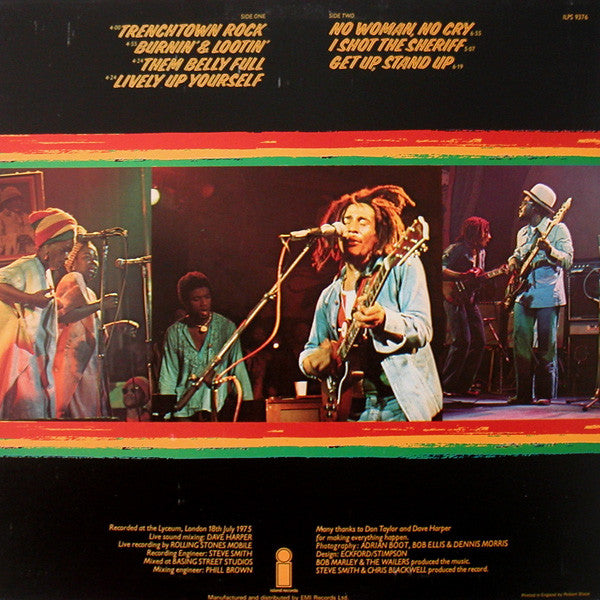 Bob Marley And The Wailers* - Live! At The Lyceum (LP, Album)