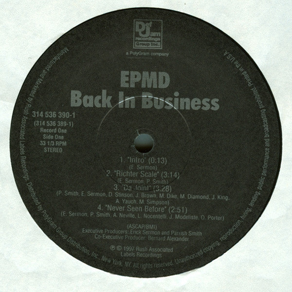 EPMD - Back In Business (2xLP, Album)