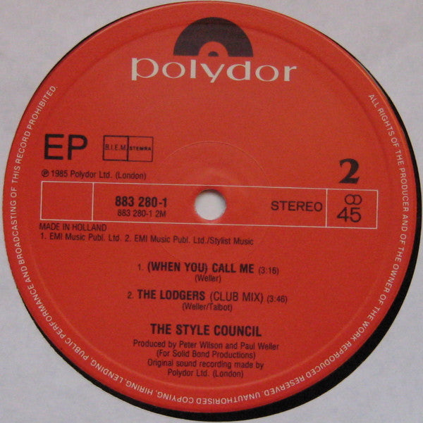 The Style Council - Boy Who Cried Wolf (12"", EP)