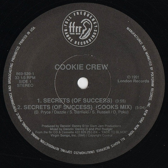 Cookie Crew* - Secrets (Of Success) (12"")