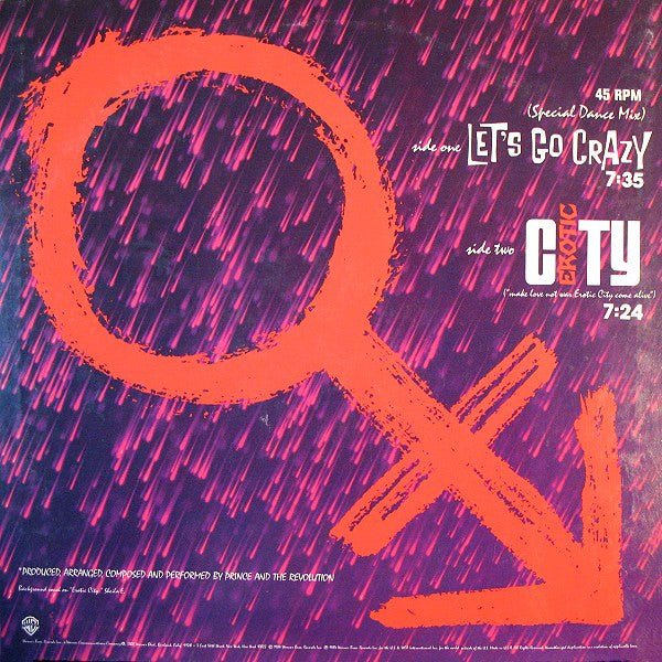 Prince And The Revolution - Let's Go Crazy (12"", Maxi, SRC)