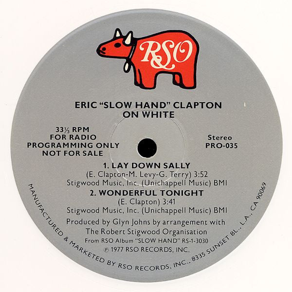 Eric ""Slowhand"" Clapton* - On White (12"", EP, Promo, Whi)