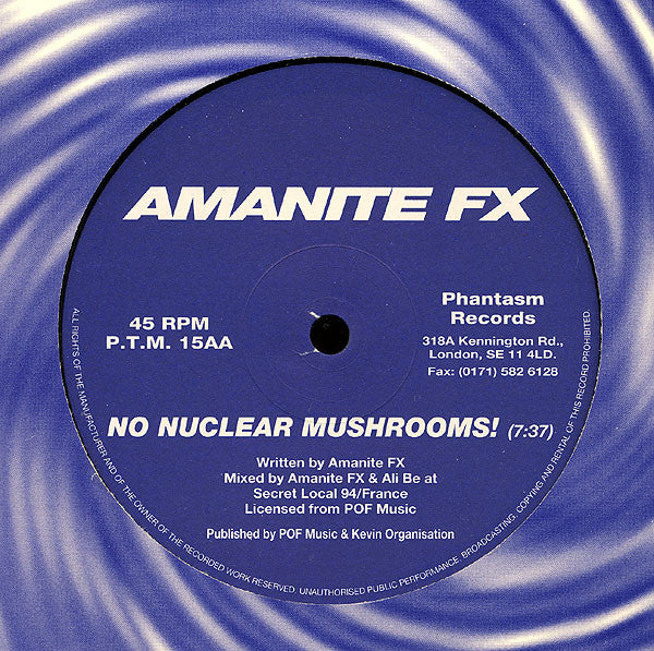 Amanite FX - Alfalfa / No Nuclear Mushrooms! (12"")