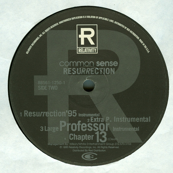 Common Sense* - Resurrection (12"")