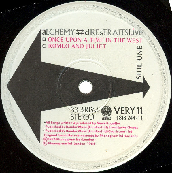 Dire Straits - Alchemy - Dire Straits Live (2xLP, Album)