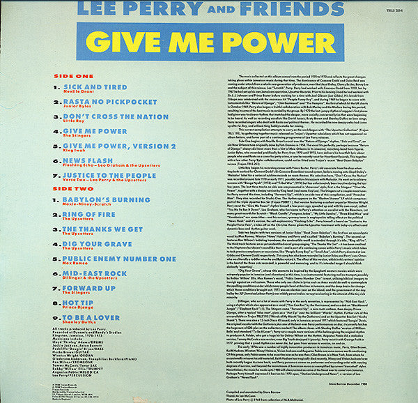 Lee Perry & Friends - Give Me Power (LP, Comp)