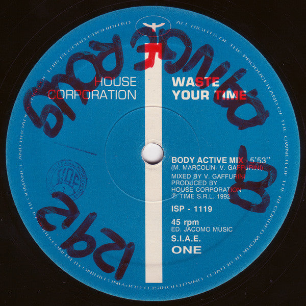 House Corporation - Waste Your Time (12"")