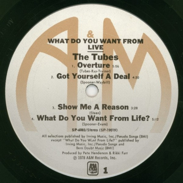 The Tubes - What Do You Want From Live (2xLP, Album, Mon)