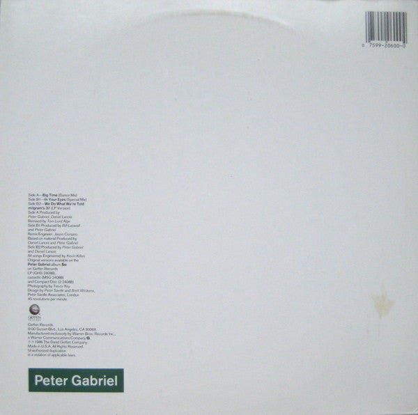 Peter Gabriel - Big Time (12"", Maxi, SRC)