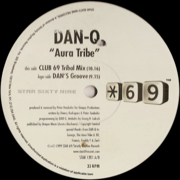 DAN-Q - Aura Tribe (Can You Feel It) (12"")