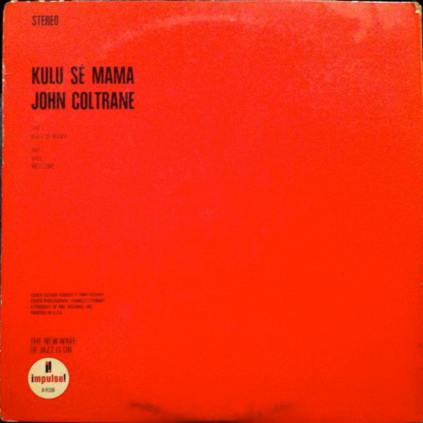 John Coltrane - Kulu Sé Mama (LP, Album, RP)