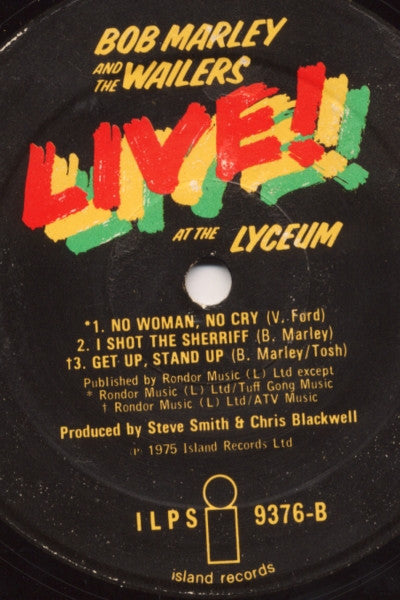 Bob Marley And The Wailers* - Live! At The Lyceum (LP, Album)