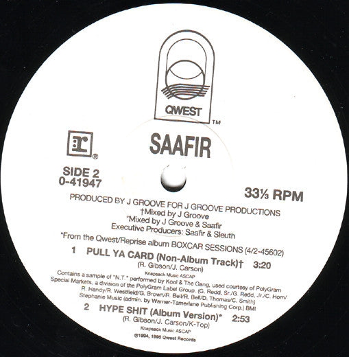 Saafir - Just Riden' (12"")
