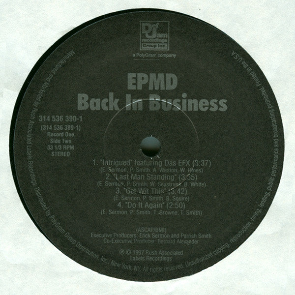 EPMD - Back In Business (2xLP, Album)