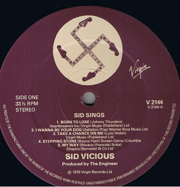 Sid Vicious - Sid Sings (LP, Album, Fir)