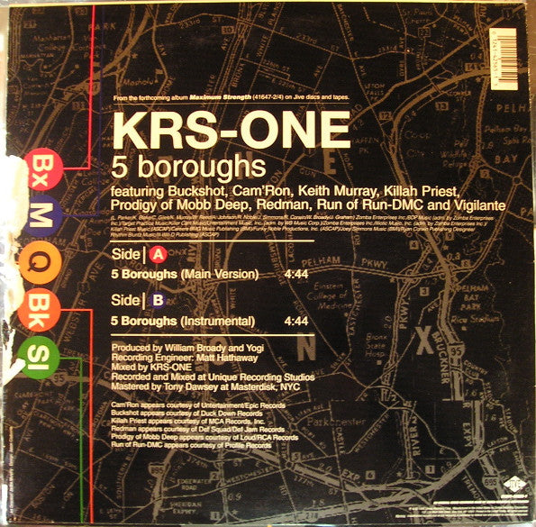 KRS-One - 5 Boroughs (12"", Single)